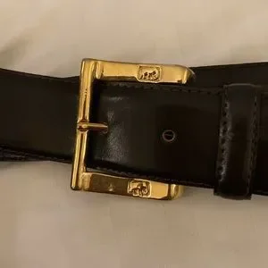 ST.John vintage leather belt 89 inches long it has elephants around it St. John | Accessories | Stjohn Vintage Leather Belt 89  main image 2